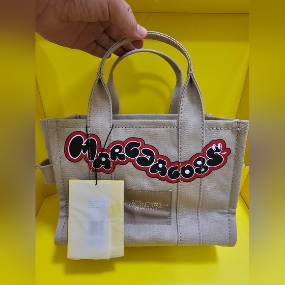 NEW MARC JACOBS THE SNAKE CANVAS SMALL TOTE BAG - Picture 3 of 16